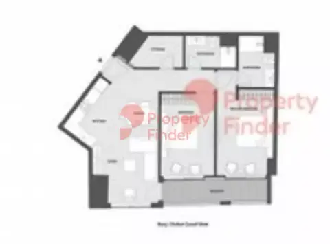 Plattegrond van 2 slaapkamers in 15 Northside