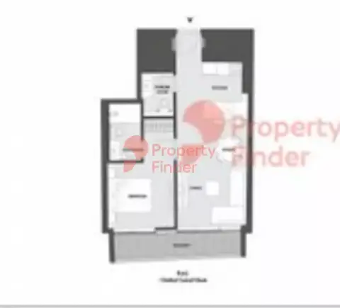 Plattegrond van 2 slaapkamers in 15 Northside
