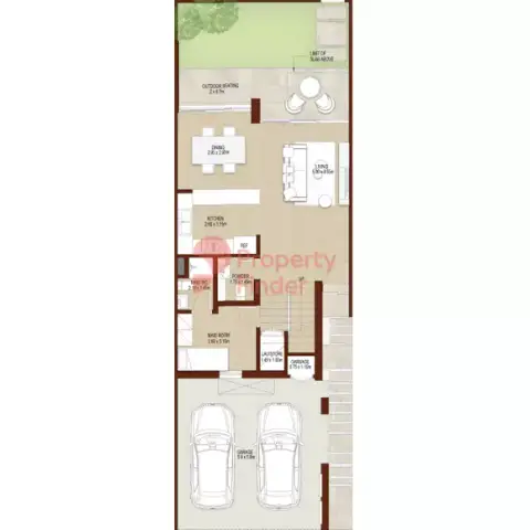 Plattegrond van 3 slaapkamers in La Rosa Phase 3 By Dubai Properties