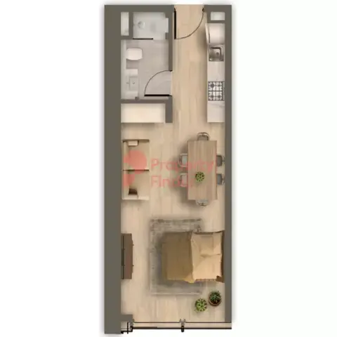 Plattegrond van Studio in Ahad Residences