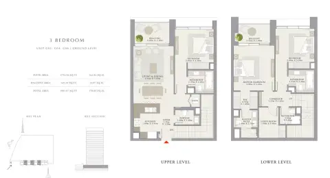 Plattegrond van 3 slaapkamers in Creek Palace
