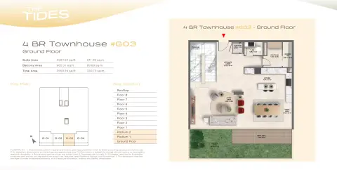 Plattegrond van 4 slaapkamers in The Tides By Amis