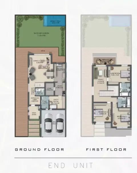 Plattegrond van 3 slaapkamers in Paradise Hills