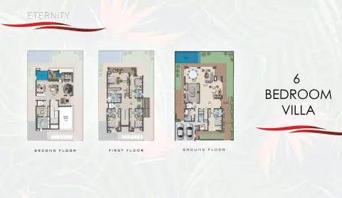 Plattegrond van 6 slaapkamers in Paradise Hills