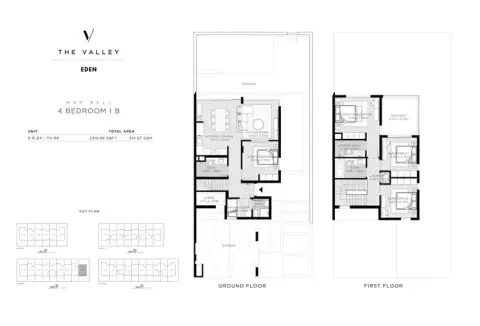 Plattegrond van 4 slaapkamers in Eden