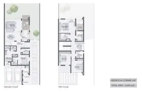 Plattegrond van 4 slaapkamers in Cherrywoods