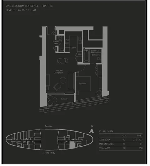 The Address Residences in Jumeirah Beach Residence, Dubai, foto 3