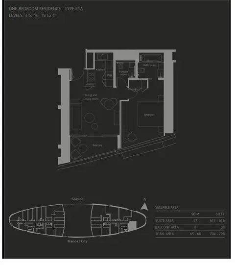The Address Residences in Jumeirah Beach Residence, Dubai, foto 4