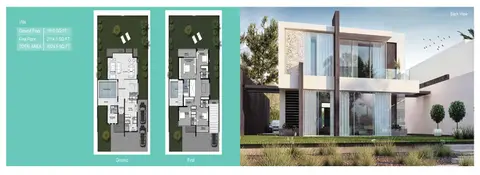 Plattegrond van Woning in Rukan Villas