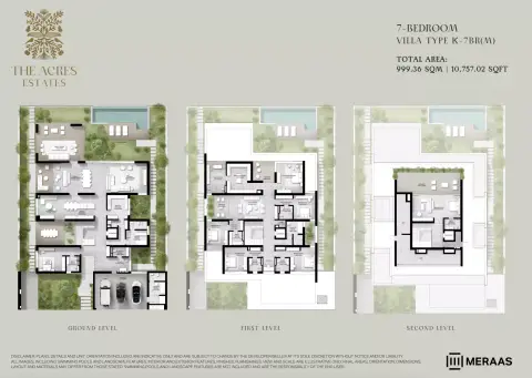 Plattegrond van 7 slaapkamers in The Acres Estates