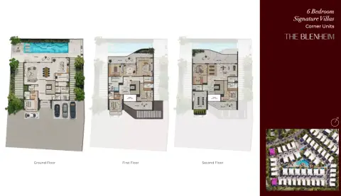 Plattegrond van 6 slaapkamers in Knightsbridge Phase 2 By Leos