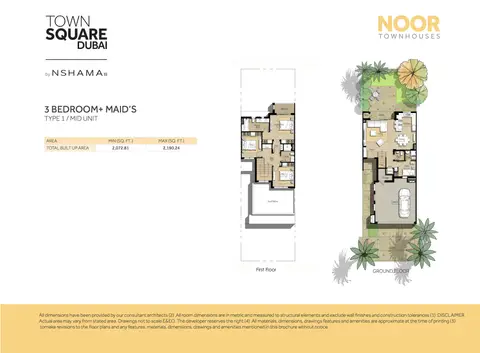 Noor Townhouses in Town Square, Dubai, foto 3
