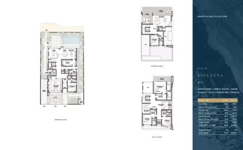 Plattegrond van 5 slaapkamers in Palm Jebel Ali Frond E