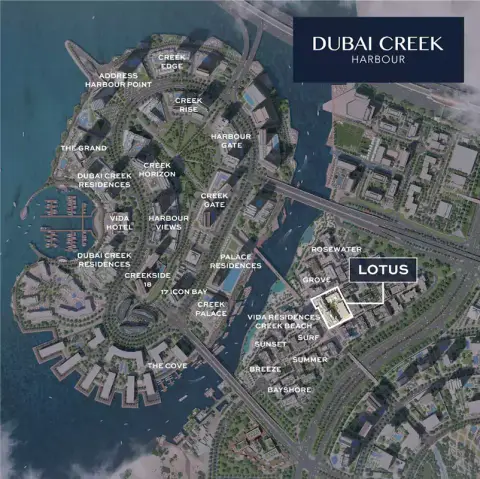 Lotus at Creek Beach in Dubai Creek Harbour (The Lagoons), Dubai, foto 2