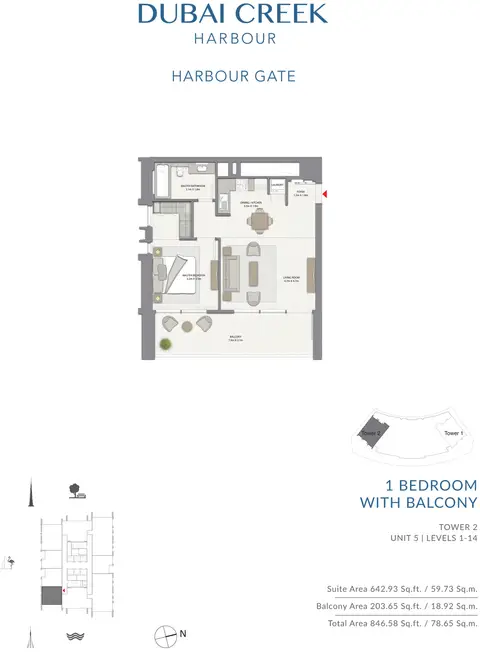 Harbour Gate Apartments in Dubai Creek Harbour (The Lagoons), Dubai, foto 3