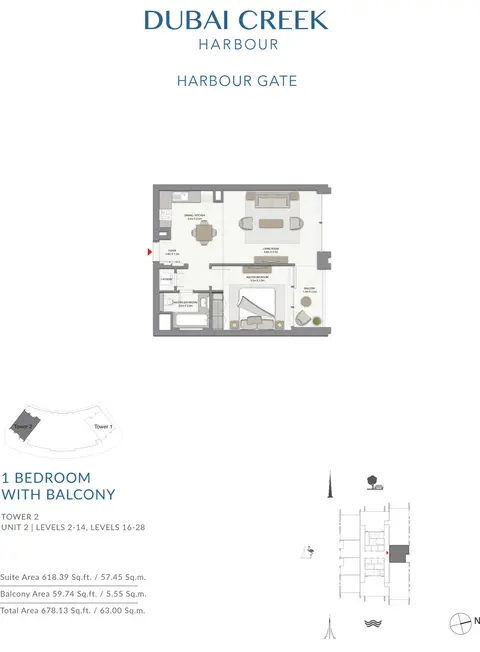 Harbour Gate Apartments in Dubai Creek Harbour (The Lagoons), Dubai, foto 4