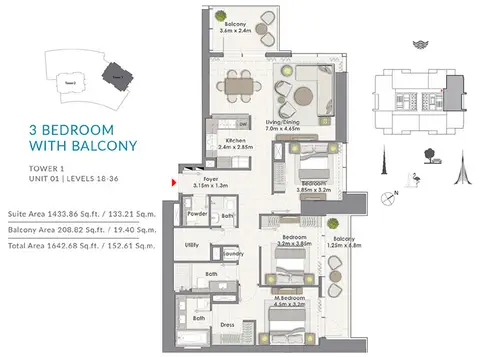 Creek Rise Apartments in Dubai Creek Harbour (The Lagoons), Dubai, foto 5