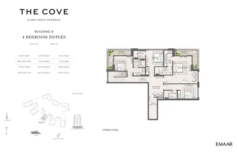 Plattegrond van 4 slaapkamers in The Cove Creek Harbour