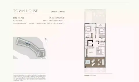 Plattegrond van 6 slaapkamers in Terra Golf Collection Phase 2 By Taraf Properties