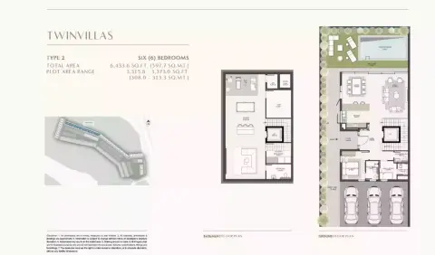 Plattegrond van 6 slaapkamers in Terra Golf Collection Phase 2 By Taraf Properties