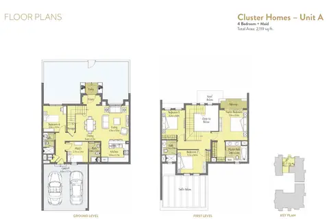Plattegrond van 4 slaapkamers in Villanova Amaranta