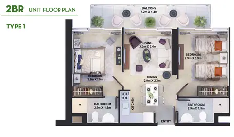 Golf Vita Apartments in Damac Hills, Dubai, foto 5