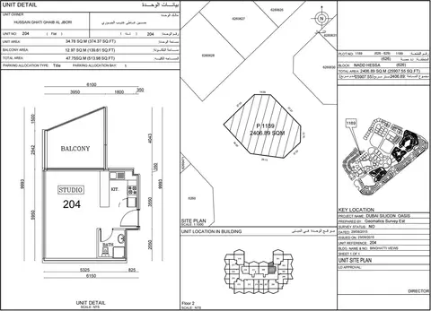 Plattegrond van - in Binghatti Views