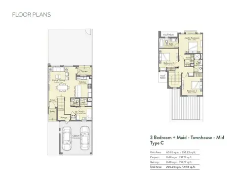 Plattegrond van 3 slaapkamers in Casa Dora at Serena