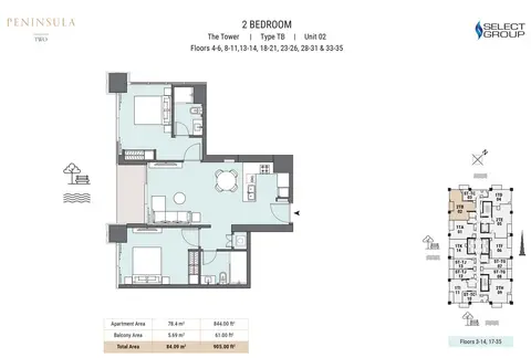 Peninsula Two in Business Bay, Dubai, foto 5