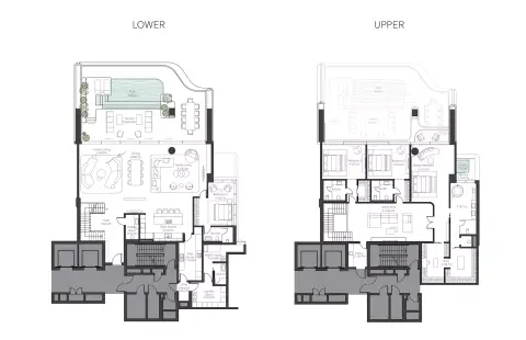 Plattegrond van 4 slaapkamers in Ela By Omniyat