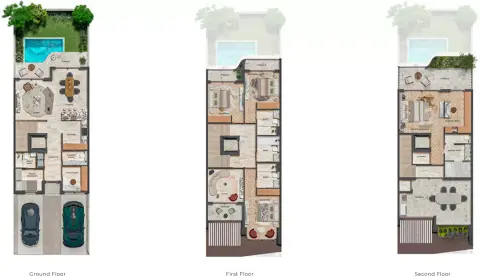 Plattegrond van 4 slaapkamers in Knightsbridge