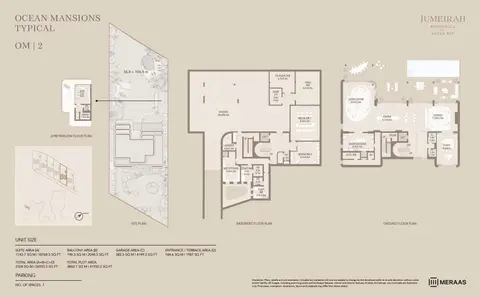 Plattegrond van 7 slaapkamers in Asora Bay Ocean Mansions