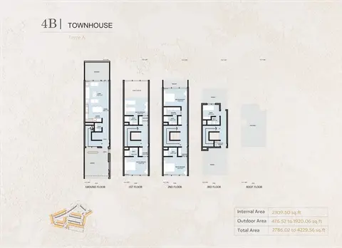 Plattegrond van 4 slaapkamers in Verdana Phase 4