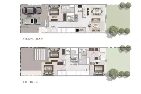 Plattegrond van 4 slaapkamers in Sobha Sanctuary
