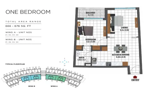 Wavez Residence in Liwan, Dubai, foto 4