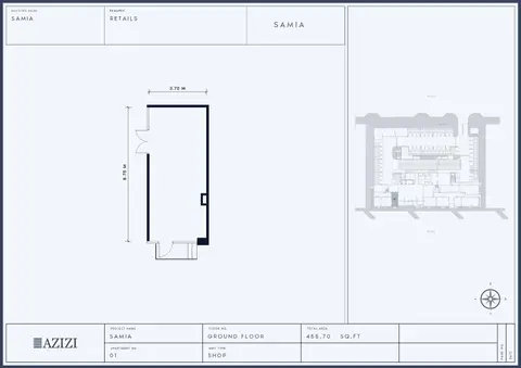 Plattegrond van Retail Space in Azizi Samia