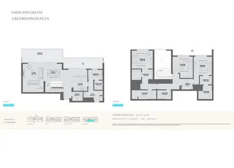 Plattegrond van 3 slaapkamers in Hartland Greens