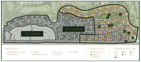 Golf Place Villas in Dubai Hills Estate, Dubai, foto 2