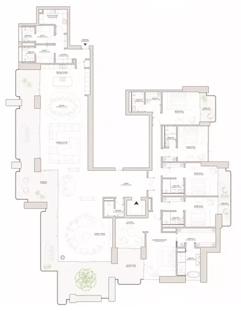 Plattegrond van 5 slaapkamers in Solaya 4 and 6