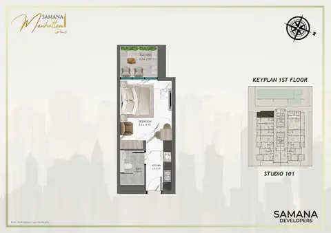 Samana Manhattan 2 in Jumeirah Village Circle, Dubai, foto 3