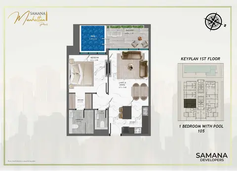 Samana Manhattan 2 in Jumeirah Village Circle, Dubai, foto 4