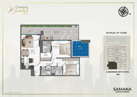 Samana Manhattan 2 in Jumeirah Village Circle, Dubai, foto 5