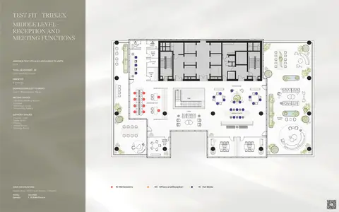 Plattegrond van Office Space in Enara by Omniyat