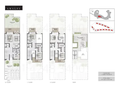 Amalfi Villas in Jumeirah, Dubai, foto 3