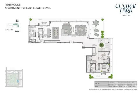 Plattegrond van 4 slaapkamers in Castleton Central Park