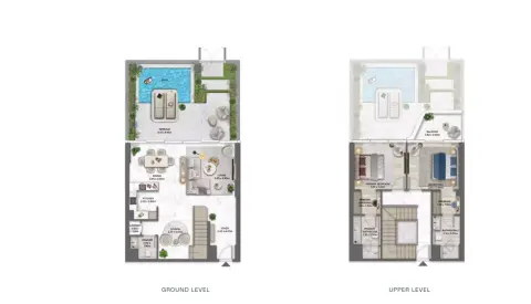 Plattegrond van 2 slaapkamers in Bella by Passo