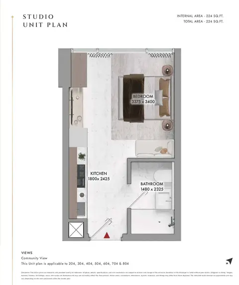 Elmora Residence in Jumeirah Garden City, Dubai, foto 3