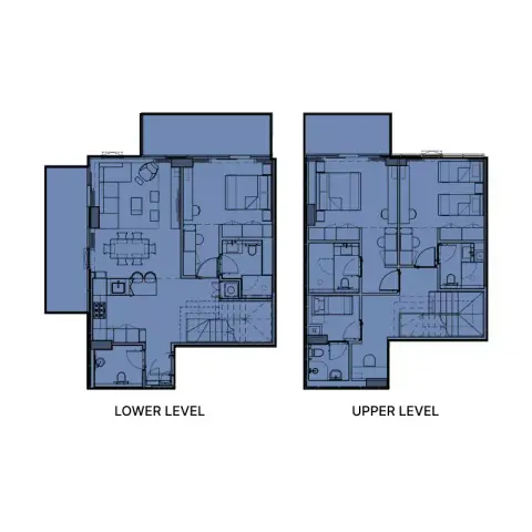 Plattegrond van 3 slaapkamers in Wynwood by Imtiaz