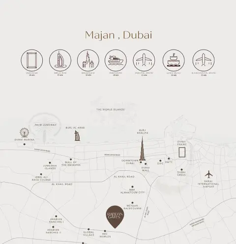 Rabdan Gates at Majan in Majan, Dubai, foto 2