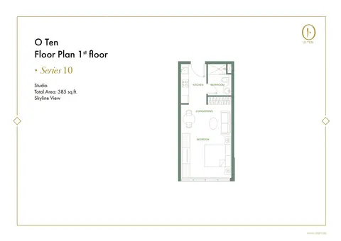 Plattegrond van Studio in O Ten